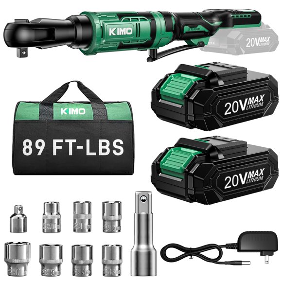 Llave de carraca inalámbrica KIMO 20V 89 ft-lbs 400 RPM, set