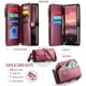 thumbnail image 3 of CaseMe Funda de Cuero for Samsung Galaxy A17 para Billetera [Bloqueo RFID] con Ranura para Billetes con Zíper para 10 Tarjetas, Correa de Hombro y Muñeca Magnética de Cuero PU Suave, Funda de Billete, 3 of 13