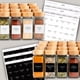 thumbnail image 5 of Set de tarros para especias SAVVY & SORTED Glass con etiqueta de 120 ml, 24 unidades, 5 of 9