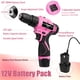 thumbnail image 3 of Kit De Taladro Eléctrico Rosa De 12 V Con 151 Accesorios, Luz Y Recargable Por USB. Ideal Para Aficionados Al Bricolaje Y Reparaciones., 3 of 8