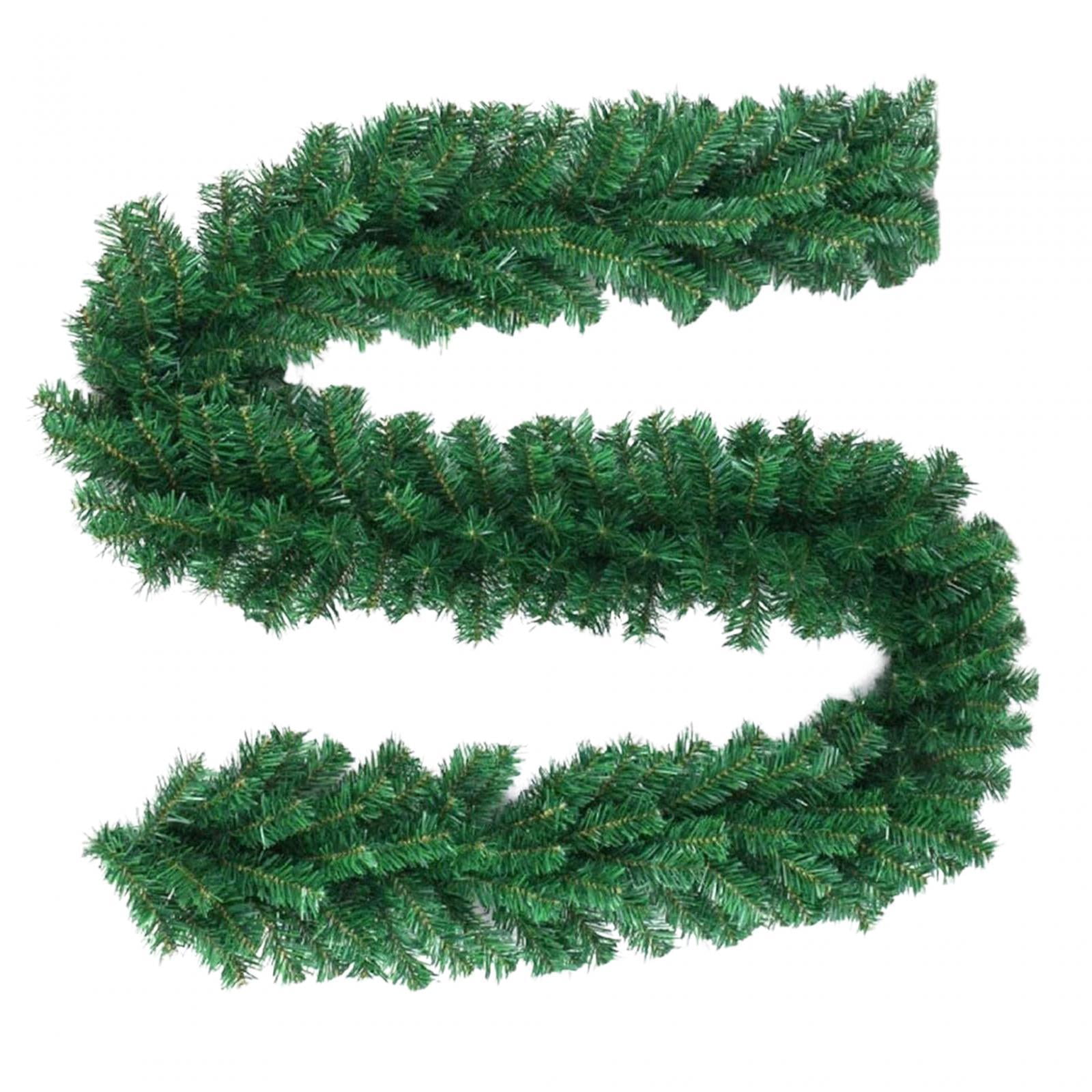 Bothyi - Guirnalda Navideña De 8,8 Pies, Decoración Navideña Para Exteriores, Interior, Fiesta De Repisa, 260 Ramas