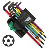Wera - Set 9 Llaves Allen Torx Bo Multicolor Blacklaser En Caja