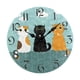 thumbnail image 5 of Reloj De Pared Divertido Con Diseño De Gato, Reloj De Pared Rústico Y Silencioso Para Interior, Dormitorio, Sala De Estar, Estilo C, 5 of 5
