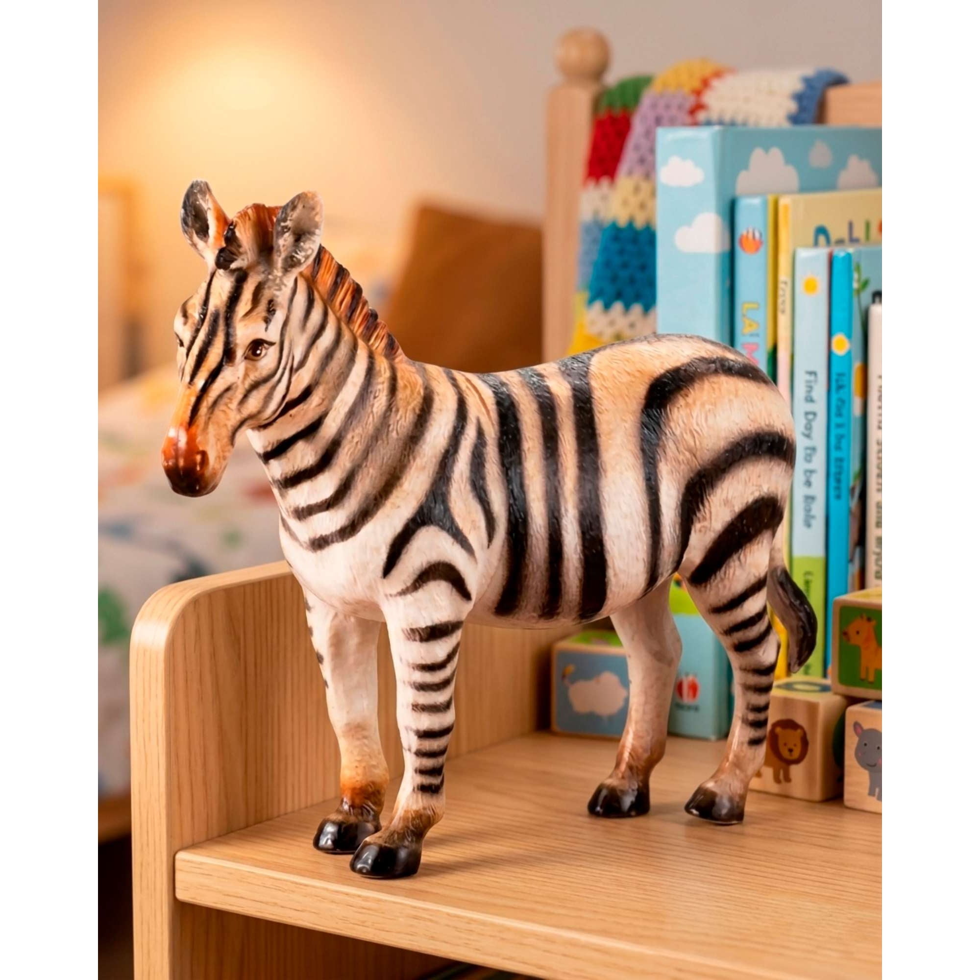 Decoideasemispa - Figura Replica De Cebra Realista De Juguete 16cm De Alto