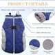 thumbnail image 4 of Abrigos de invierno para perros, chaleco polar con arnés incorporado, traje de nieve para perros para clima frío, chaqueta acolchada de invierno para perros a prueba de viento (azul), 4 of 6