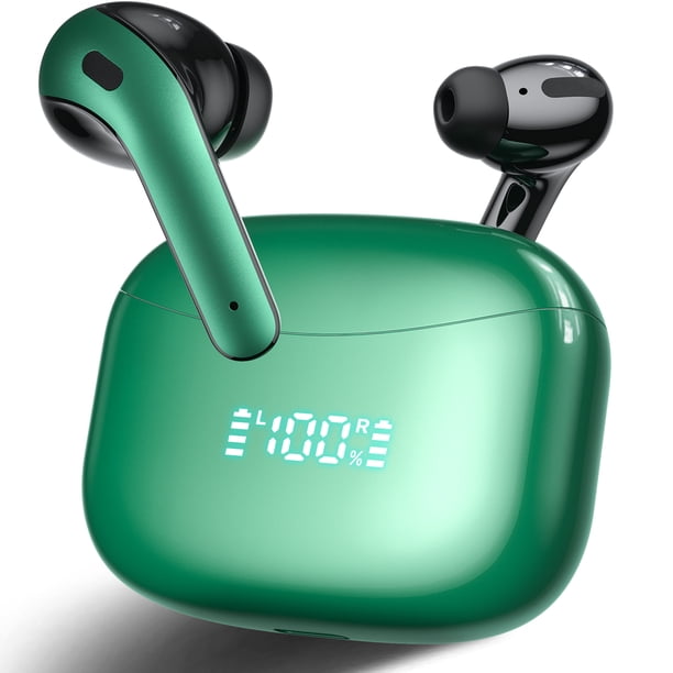 VEATOOL X15 Auriculares Inalámbricos Bluetooth 5.3, Auriculares Estéreo Hi-Fi de Graves Profundos con 72H de Reproducción, Micrófono con Cancelación de Ruido