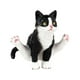thumbnail image 1 of Figura de Gato en Miniatura de Alta Simulación Personajes de Gatos Animales Colección de Juguetes Juego, Figuras de Gatos Figuras de Gatos Pequeños Ju Negro, 1 of 5