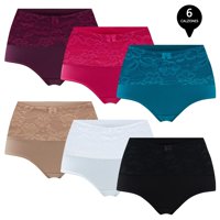 Giovacchino - Pack De 6 Calzon Tiro Alto Algodón Con Encaje