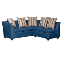 Ruzam Mobel - Seccional Divean 5 Cuerpos Azul Lino