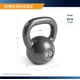 thumbnail image 2 of Kettlebell Marcy Hammertone HKB-020 de hierro fundido de 9 kg/20 lb, 2 of 7