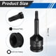 thumbnail image 2 of Uxcell 1/2" Unidad de Enchufe de Bit Torx T30 Impacto 6 Puntos Estrella Enchufes CR-MO Acero con Pasador de Chaveta y Anillo O para Taladros Eléctricos Adaptador de Taller de Garaje, 2 of 7