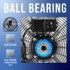 thumbnail image 5 of Ventilador de piso Tornado, 20 pulgadas, metal de alta velocidad, 3 velocidades, negro, 5 of 7