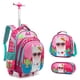thumbnail image 1 of Children's Wheeled Backpack Girls School Backpack Rolling Luggage Backpack Boys School Trolley Bag Set Lunch Bag and Pencil Case, 1 of 3