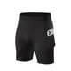 thumbnail image 1 of Short Deportivo Calza Hombre Gimnasio Licra Con Bolsillo, 1 of 3