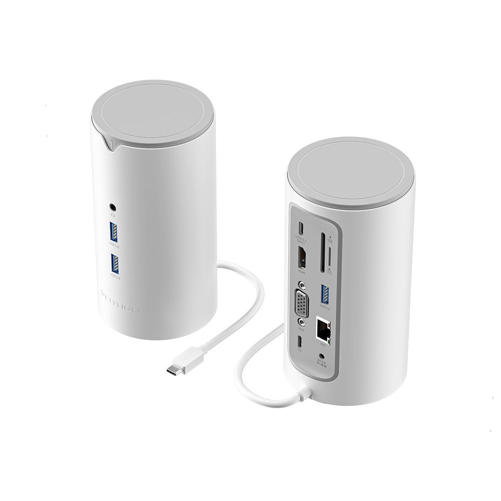 Docking Station 12 En 1 Con Lector De Tarjetas - Vention