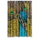 thumbnail image 1 of Cortina de ducha con diseño de pavo real, juego de cortinas de baño con ganchos, tamaño 48 x 72 pulgadas, 1 of 3