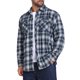 thumbnail image 4 of INSPIRE CHIC Camisas de Hombre de Colores Contrastantes a Cuadros Ajustadas de Manga Larga con Bolsillo M Azul Marino Blanco, 4 of 7