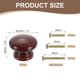 thumbnail image 2 of Uxcell 5 Paquete de Pomos Redondos de Madera para Cajones, 1.3" x 1.02" Pomos Redondos para Gabinetes Forma de Champiñón Superficie Pintada Pomos de Madera con Tornillos para Muebles, Marrón Oscuro, 2 of 6