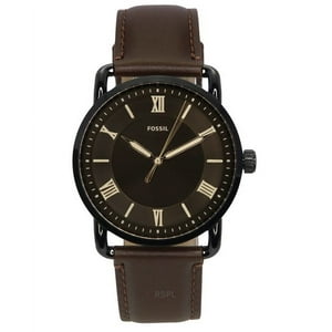 Reloj Fossil Copeland Brown Leather Strap Black Dial Quartz Fs5666 Men'S Watch
