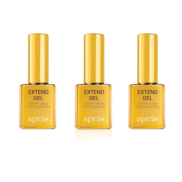 Gel Extensor para Uñas Botella Aprés Dorado 15 mL con Aplicador