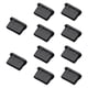 thumbnail image 2 of 10 tapones antipolvo USB C tipo C, protectores de puerto de carga de silicona impermeables, accesorios fáciles de usar para dispositivos electrónicos Negro, 2 of 5