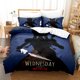 thumbnail image 1 of 3 Wednesday Addams Bedding Set Single Twin Full Queen King Size Bed Set Aldult Kid Bedroom Duvetcover Set Bed Sheet SetBed Sheets, 1 of 5