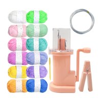 Bothyi - Máquina Para Tejer A Mano Easy Knitter, Herramienta Para Tejer Adorno, 12 Colores, Hilo Rosa