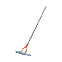 Magideal - Rake De Césped, Árboles De Césped Con Dientes De Acero Curvos, Fugas, Rastrillo De Acero Para Escarificar, Escarificador, Rastrillo Para Limpiar Hierb