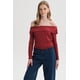 thumbnail image 1 of Polera Mujer Drapeada Malla Burdeo, 1 of 4