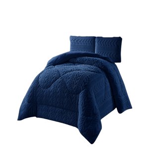 Genérico - Cobertor Texturizada De Invierno Diseño 01 King Azul Oscuro