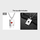 thumbnail image 1 of Stylish Hip-hop Spades Poker Playing Card Chain Necklace - Perfect for Showing Your Love of the Game, 1 of 5