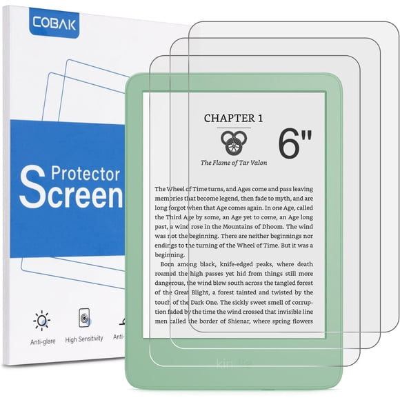 Protector de pantalla CoBak mate 6 pulgadas 3 unidades para Kindle y Kobo