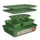 thumbnail image 1 of Juego de bandejas para hornear Bakken Kitchen, antiadherentes, mármol verde, 6 piezas, 1 of 9