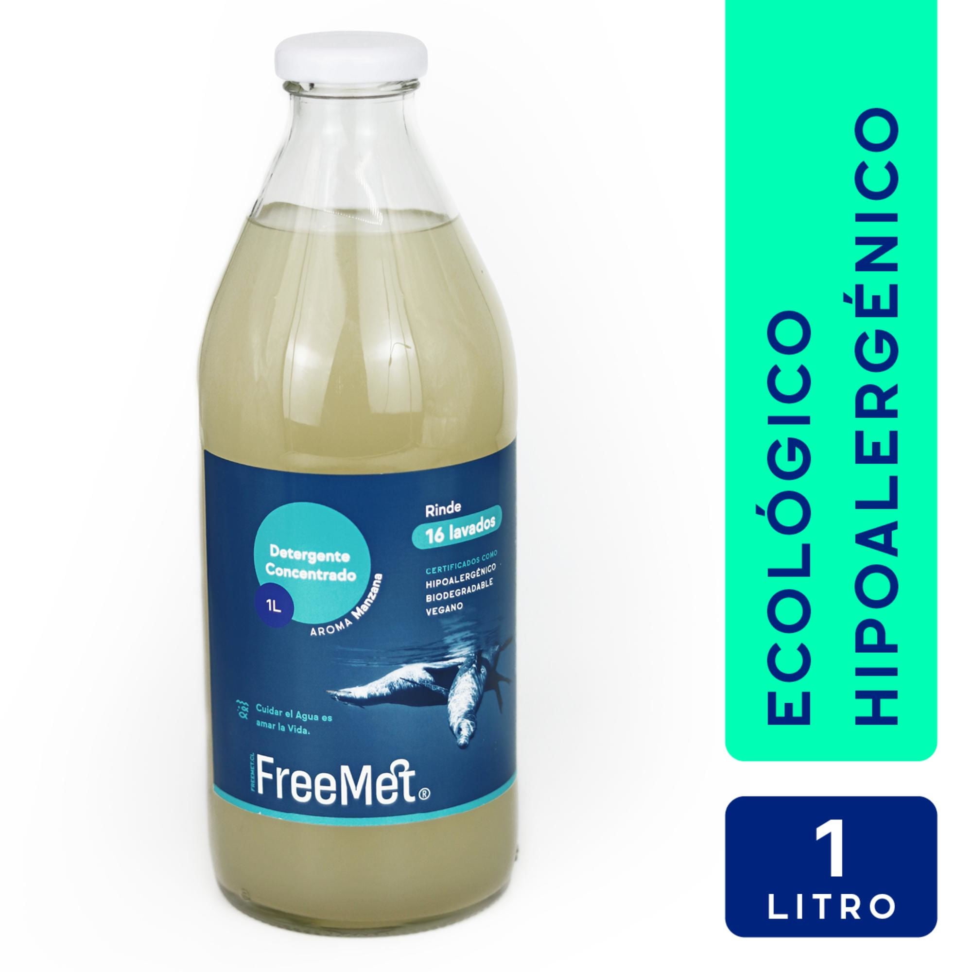 Detergente Líquido Ecológico Hipoalergénico Botella 1 L Freemet