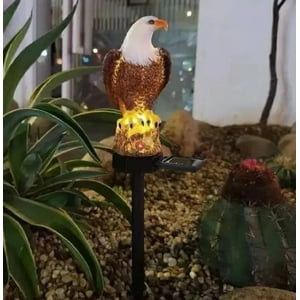 Mundo Eve - Lámpara Solar Águila Resina 43 Cms