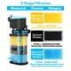 thumbnail image 3 of Filtro para acuarios AquaMiracle, 3 etapas, con depósito, 500 l/h, 10-40 galones, 3 of 7