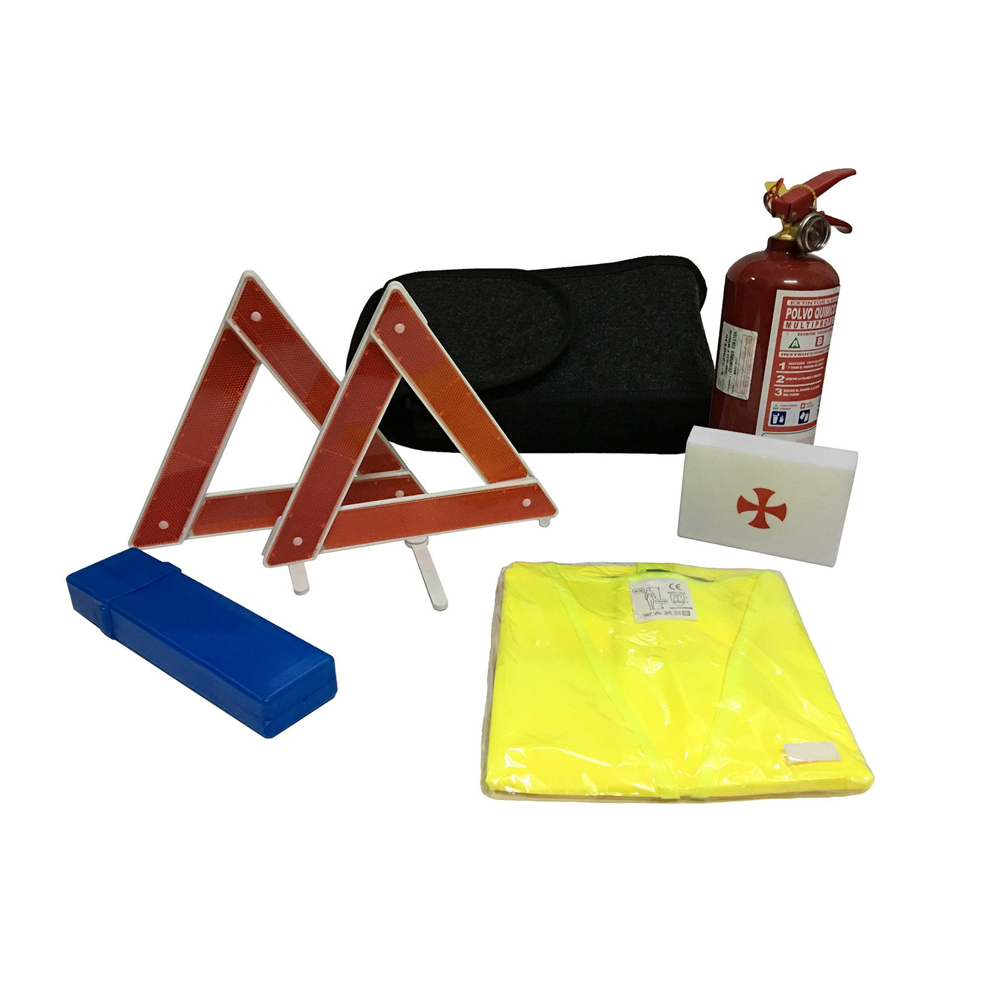 Jj Group - Kit De Emergencia Obligatorio, Extintor, Chaleco Reflectante