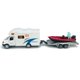 thumbnail image 2 of Remolque de autocaravana de juguete con lancha motora fundida a presión para niños, 2 of 9