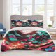 thumbnail image 1 of Demon Slayer Bedding Sets Cartoon Duvet Cover Lightweight 3 Piece Bet Sets for Kids Boys Girls, 1 of 5