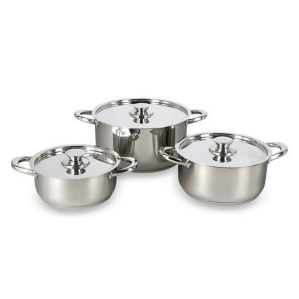 Batería de Cocina Acero Inoxidable 420-6Ss 25046060 Plateado