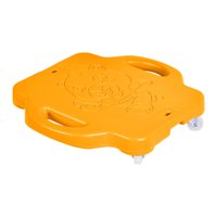 Magideal - Tabla De Patinete Para Sentarse, Patineta De Coordinación, Educación Física, Deporte, Patinete Plano, Tabla De Suelo Para Patio De Juegos En El Sótano Amarillo