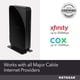 thumbnail image 3 of Módem de cable NETGEAR CM500 DOCSIS 3.0 300 Mbps Ethernet, 3 of 5