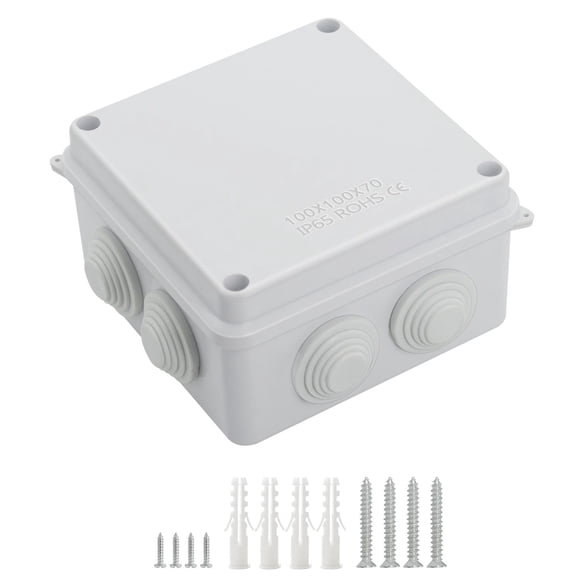 Caja de conexiones LeMotech impermeable IP65 de plástico ABS 100 x 100 x 70 mm