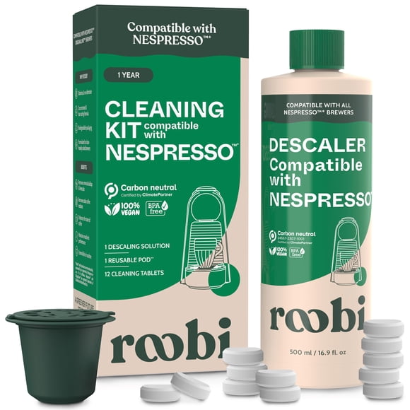 Kit de limpieza y desincrustación Roobi compatible con Nespresso Originaline