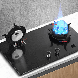 Line - Cocina Encimera A Gas Licuado 2 Platos Vidrio Templado Premium