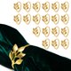 thumbnail image 1 of Set de 20 servilleteros dorados elegantes Matelas, 1 of 9