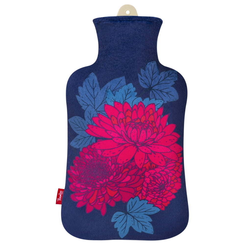 Guatero Thermicachile 2 Lt Flores Rojas&celeteste Fondo Azul