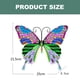 thumbnail image 2 of Valla de mariposas de metal para decoración de jardín, gran escultura de mariposa para terraza al aire libre, patio trasero, balcón, color rojo, 2 of 5