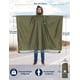 thumbnail image 2 of Poncho de lluvia ANYOO, impermeable y ligero para adultos, color verde militar, 2 of 7