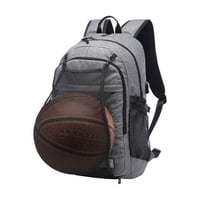 Babyluna - Mochila Impermeable Multiuso Para Laptop 15.6 Inches O Con Malla Porta Pelotas Gris